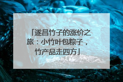 遂昌竹子的涨价之旅：小竹叶包粽子，竹产品走四方