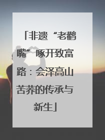 非遗“老鹳嘴”啄开致富路：会泽高山苦荞的传承与新生