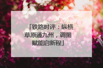 铁路时评：纵横草原通九州，调图赋能启新程