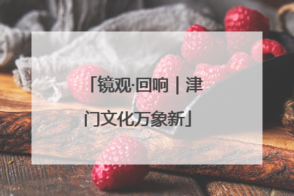 镜观·回响｜津门文化万象新
