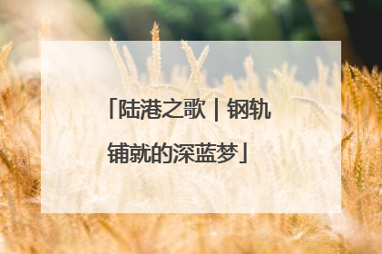 陆港之歌｜钢轨铺就的深蓝梦