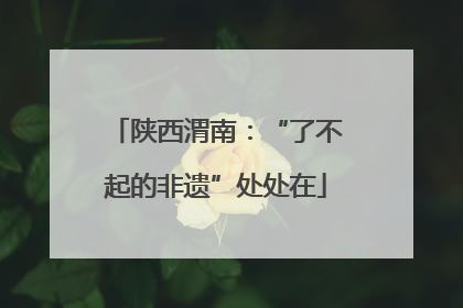 陕西渭南：“了不起的非遗”处处在