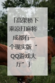 高架桥下乘凉打麻将 成都有一个现实版“QQ游戏大厅”