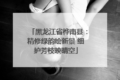 黑龙江省桦南县：精修绿韵绘新景 细护芳枝映晴空