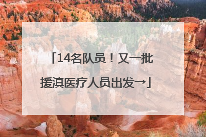 14名队员！又一批援滇医疗人员出发→