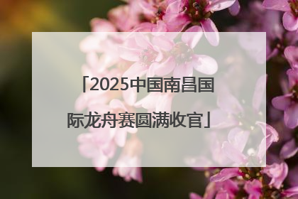 2025中国南昌国际龙舟赛圆满收官