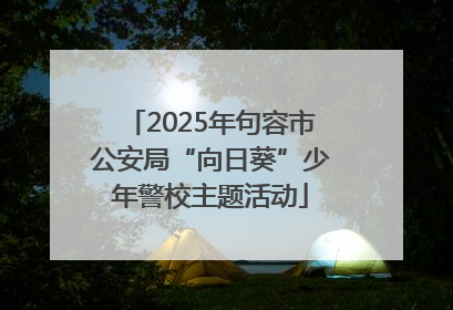 2025年句容市公安局“向日葵”少年警校主题活动