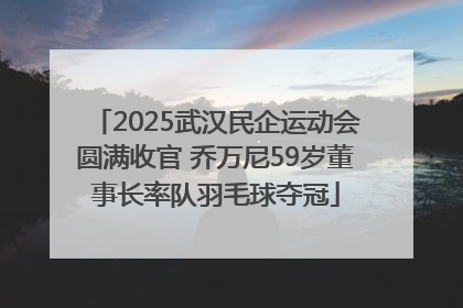 2025武汉民企运动会圆满收官 乔万尼59岁董事长率队羽毛球夺冠