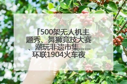 500架无人机主题秀、舞狮竞技大赛、潮玩非遗市集……环联1904火车夜市迎来两周年庆典