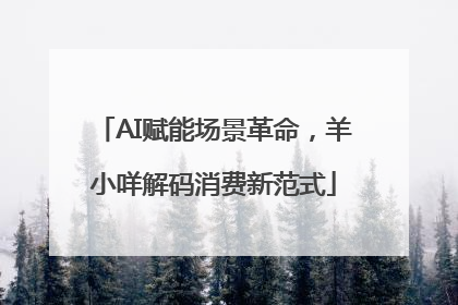 AI赋能场景革命，羊小咩解码消费新范式