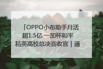 OPPO小布助手月活超1.5亿 一加杯和平精英高校总决赛收官｜通讯Plus·早报